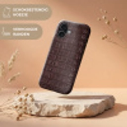 Krokodil - Leer - Bruin Toughcase MagSafe Apple iPhone 17 klein -USP_RandenV_NL