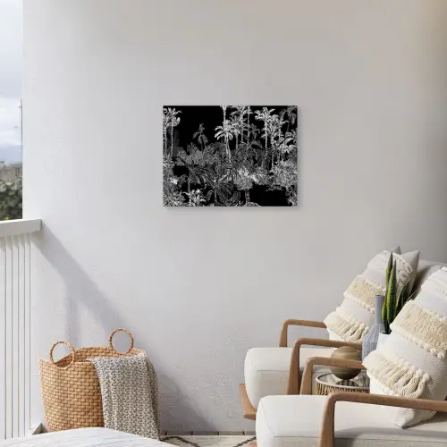 Tropisch - Jungle - Bomen - Bladeren Tuinposter op houten frame 2 cm dik klein -sfeer1