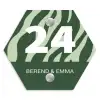Groen zebra - Klassiek Naambord Hexagon klein -3d