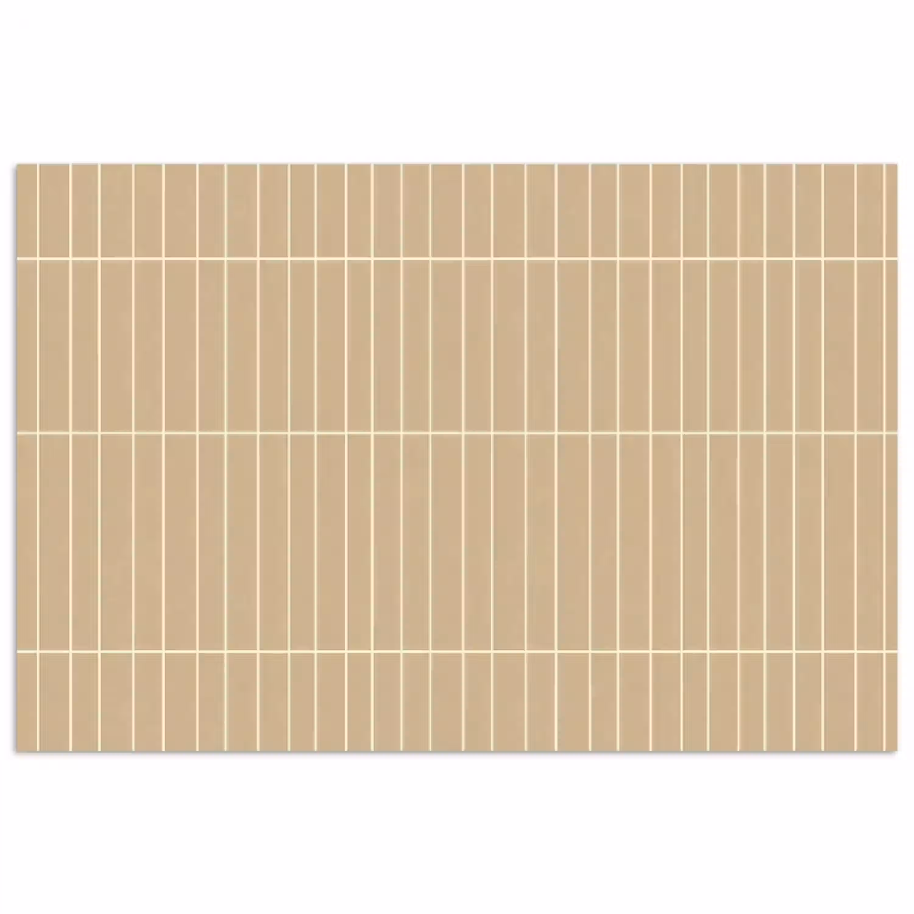 Verticaal - Wandtegel - Zand - Beige poster papier klein 62 -3d