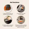 Patroon - Retro - Oranje Inductie beschermer vinyl 3mm middel 274 -zzsfeer9_SP