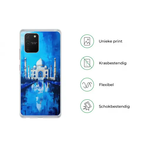Taj Mahal - Ramadan - Blauw - Islamitische Telefoonhoesje Samsung Galaxy S10 Lite klein -specsS10Lite