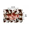 Koeienprint - Limited edition - Rood Placemat vinyl groot -specs