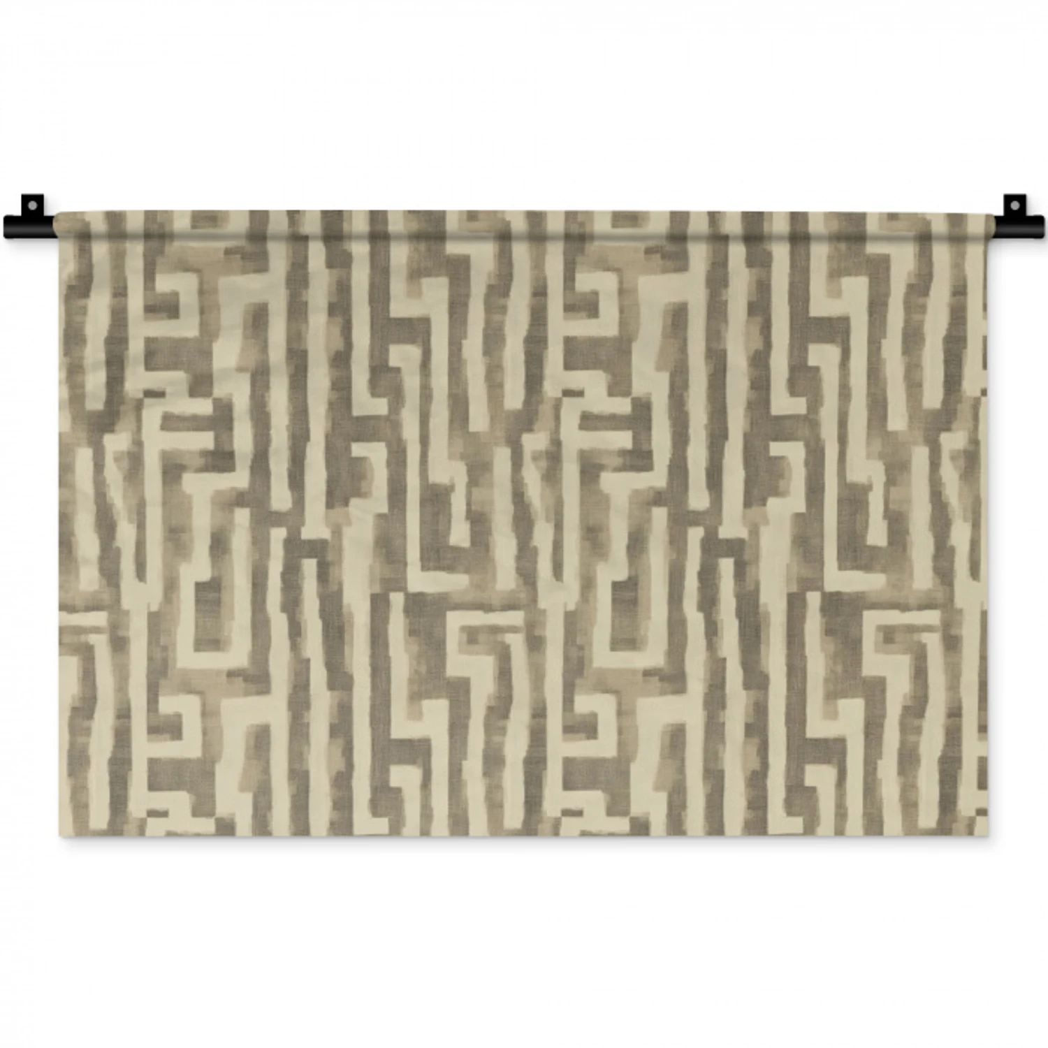 Abstract - Geometrisch - Groen Wandkleed katoen klein 269 -zz3d