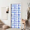 Patroon - Huizen - Blauw deurposter klein 289 -sfeer6