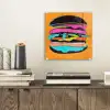 Hamburger - Kleurrijk - Speels plexiglas 5mm klein -sfeer1