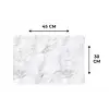 Klassiek - Marmer - Aders - Grijs Placemat vinyl groot 368 -specs
