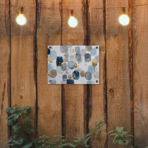 Abstract - Goud - Vormen tuinposter los doek klein -sfeer1
