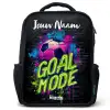 Neon - Graffiti - Voetbal - Kleurrijk Rugzak - Zwart middel -3d