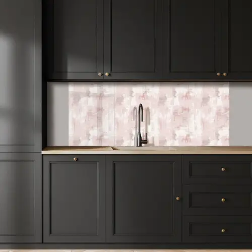 Penseelstrepen - Verbleekte - Roze keuken achterwand 2 middel 871 -sfeer1