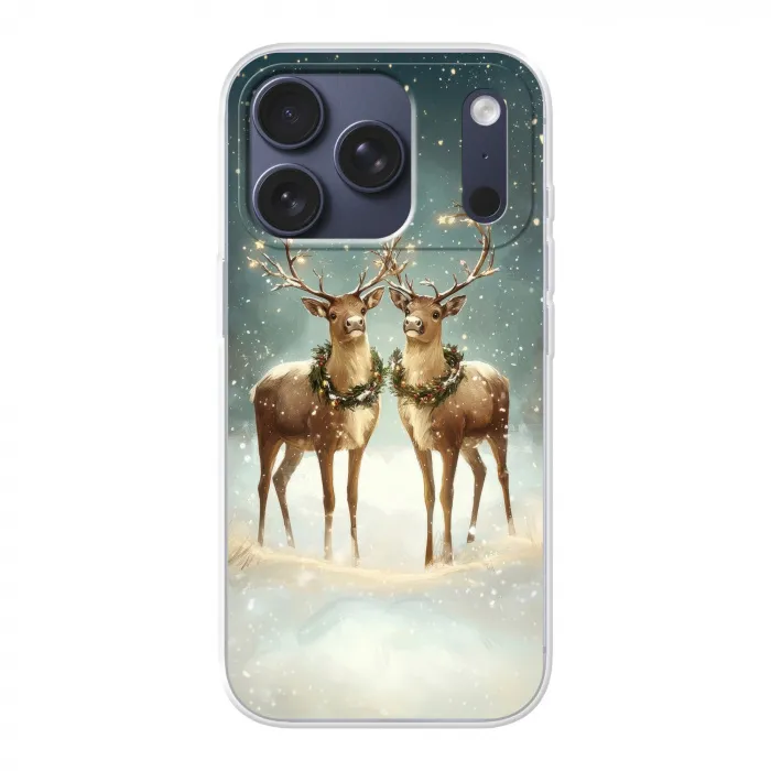 Kerstmagie - Winterwoud - Rendier Telefoonhoesje iPhone 17 Pro klein -3d