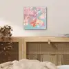 Eikenbladeren - Takken - Roze aluminium wit klein -sfeer3
