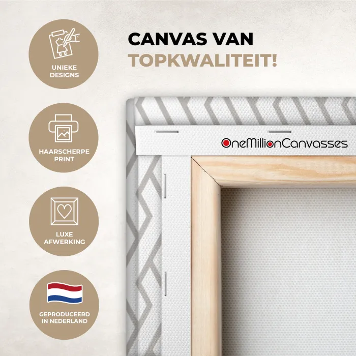 Grafisch - Patroon - Modern - Lijn canvas 2cm xxl 828 -sfeer2