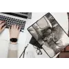 Eland - Auto - Gewei - Zwart - Wit laptophoes neopreen klein -bureau