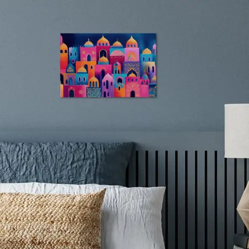 Kleurrijk - Avond - Sprookjesachtig poster papier klein -sfeer2