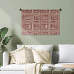 Geometrisch - Patroon - Rood Wandkleed katoen klein 269 -sfeer7