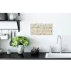 Bakstenen - Muur - Licht - Wit Muursticker klein -keuken
