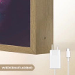 Astronaut - Ruimte - Surfen - Kleurrijk Light Box met batterij (Wandlamp) middel -USP_websiteoplaadbaarDE