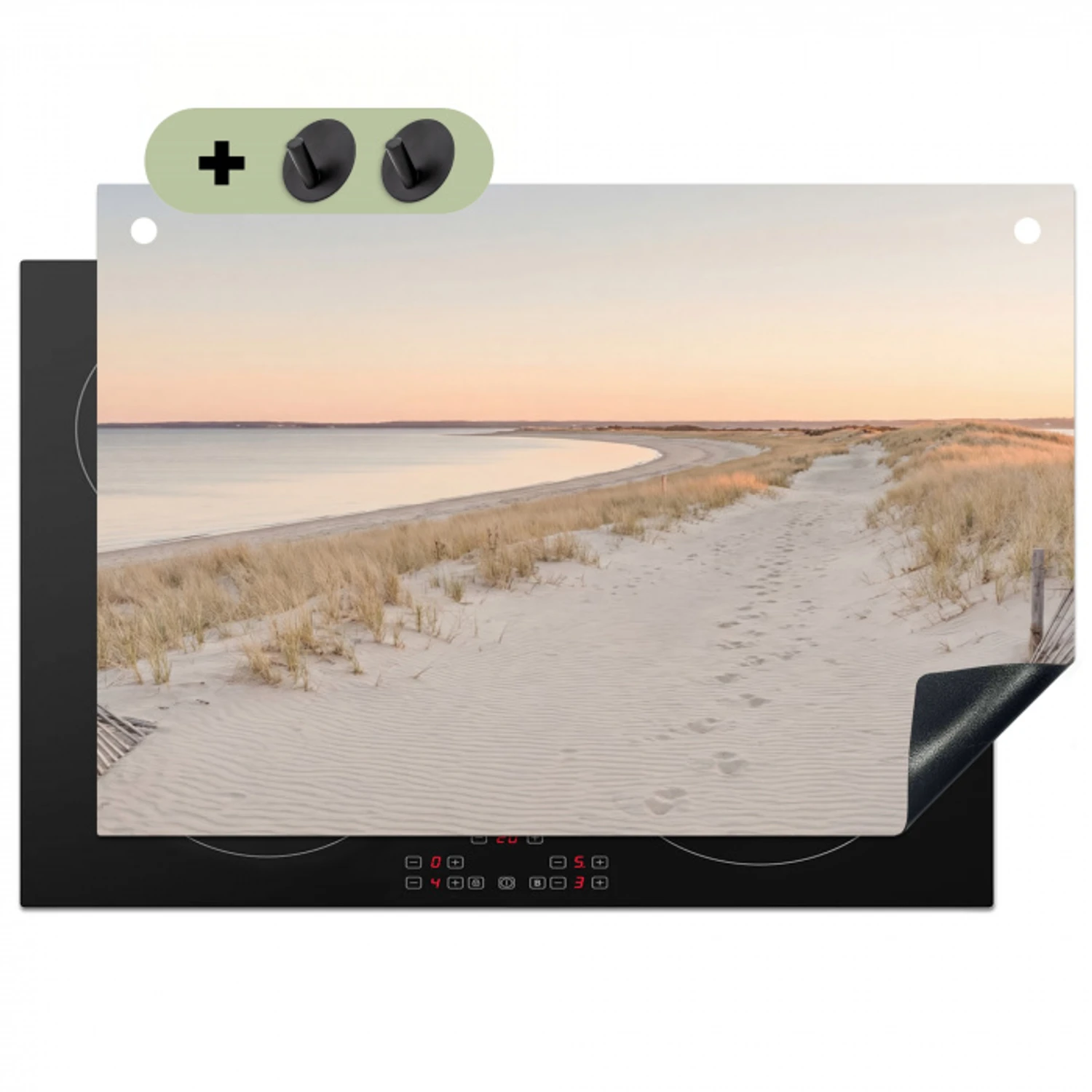 Kustlijn - Horizon - Hek Inductie beschemer met haakjes klein -3d