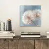 Paardenbloemen - Pluisjes - Wit aluminium wit klein -sfeer1