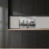 Skyline - Brug - Gebouwen - Kleurloos keuken achterwand 2 middel -sfeer1