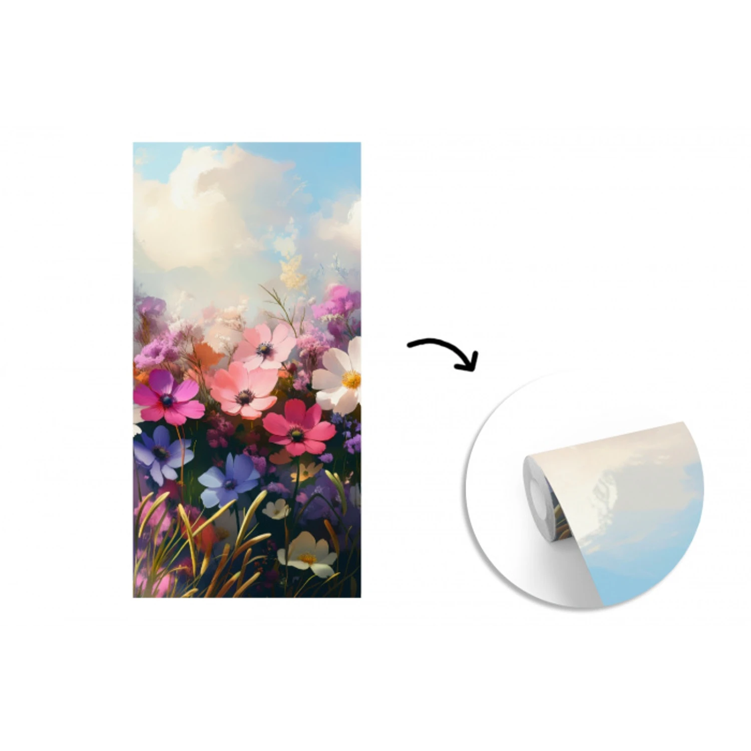 Bloemen - Kleurrijk - Bloei fotobehang vinyl groot -3d