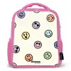 Speelse smiley-mix Kinderrugzak - Roze middel -3d