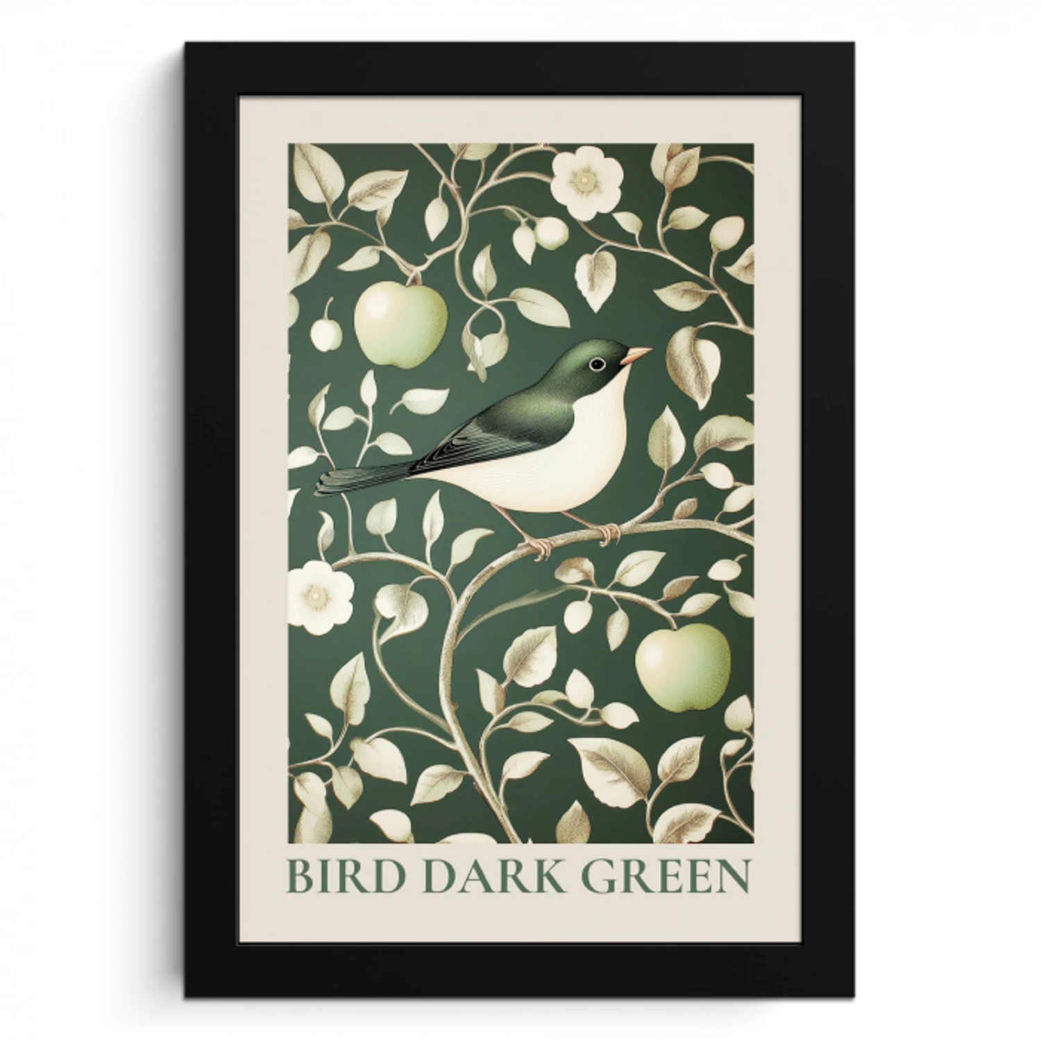 Groen - Vogel  - Bloemen KitchenYeah - Keuken - Fotolijst klein -3d