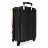 Vlinder op paarse lavendel NBS - Handbagage koffer - Unisex middel -achterkant