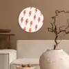 Rood - Bliksem - Roze Wandcirkel plexiglas klein 852 -sfeer1