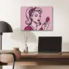Vintage - Vrouw - Roze PET vilt klein -sfeer5