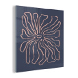 Bloemen - Bohemian - Roze - Pastel plexiglas 5mm klein -z3d