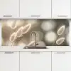 Hazestaartgras - Wit - Zonlicht keuken achterwand 2 middel -3d