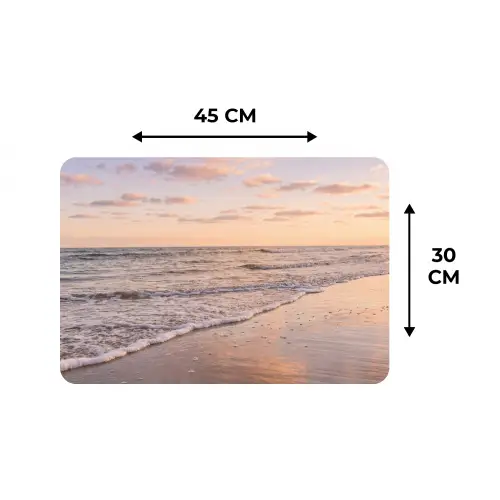 Strand - Branding - Wolken Placemat vinyl groot -specs