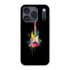 Gitaar - Kleurrijk - Verf Telefoonhoesje iPhone 17 Pro klein -3d