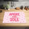 Amore vita sole - Roze - Hartjes Inductie beschermer vinyl 3mm klein -sfeer5