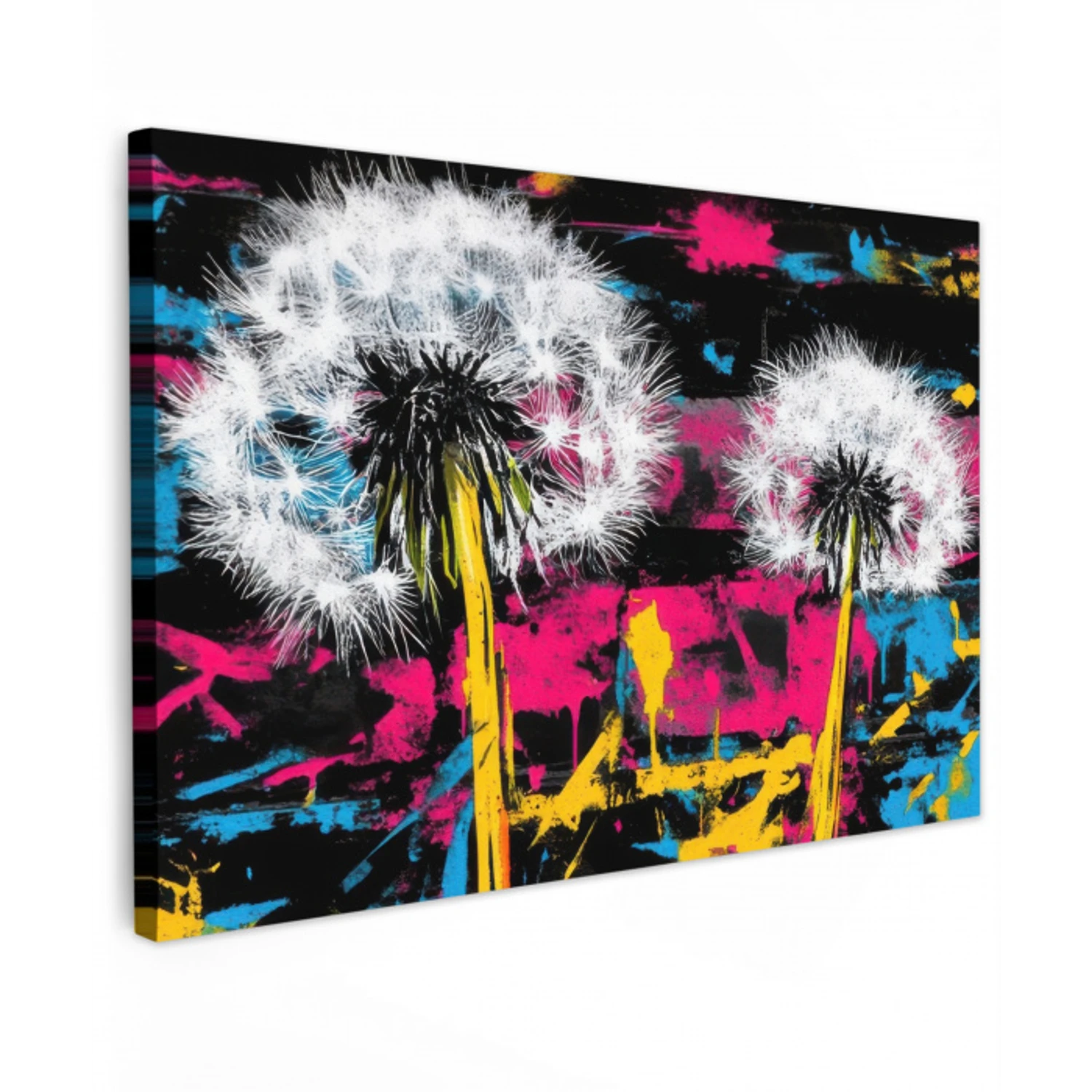 Street Art - Kleurrijk - Muur canvas 2cm klein -z3d