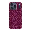 Bladeren - Patroon - Burgundy Telefoonhoesje iPhone 17 Pro klein 878 -3d