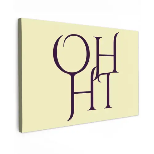 Oh hi - Geel - Monogram canvas 2cm klein -z3d