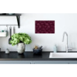 Bloemen - Patroon - Bordeauxrood Muursticker klein 286 -keuken