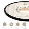 Quote - Winter - Kerst - Beige - Kerstbal Fotolijst rond zonder passe partout klein -closeup_FR