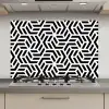 Design - Geometrie - Patroon - Zwart - Wit keuken achterwand spatscherm klein 900 -3d_website