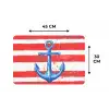 Anker - Verfspatten - Rood - Blauw Placemat vinyl groot -specs