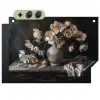 Bloemen - Vaas - Kunst - Stilleven Inductie beschemer met haakjes klein -3d