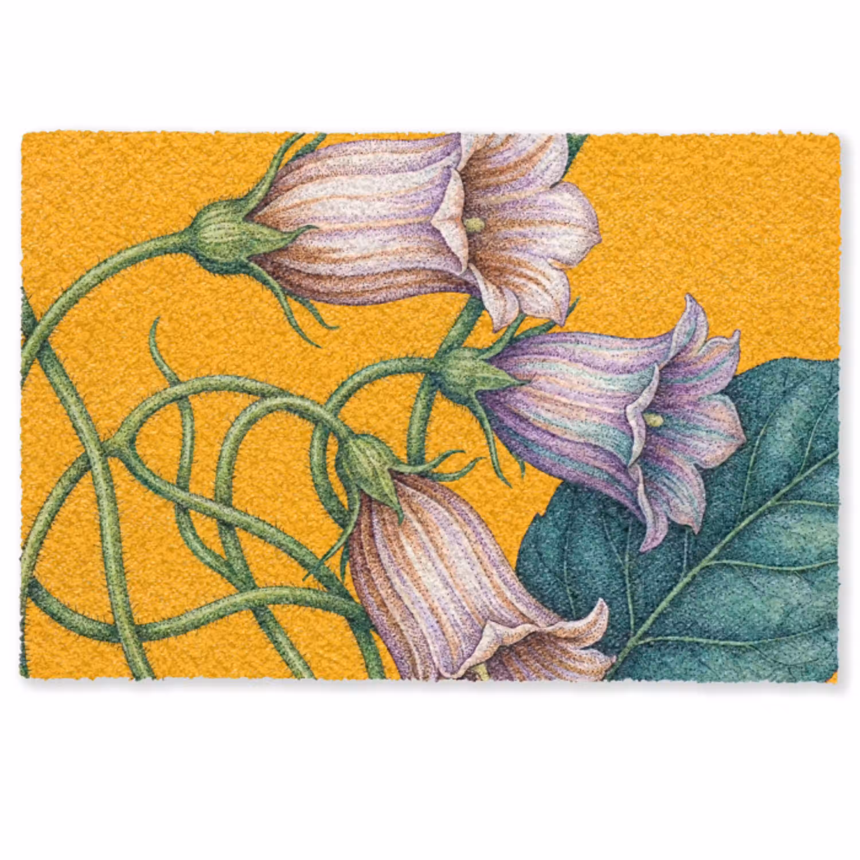 Bloemen - Botanisch - Geel Deurmat klein -zkaufland3d