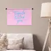 Tequila texted you - Roze - Blauw Wandkleed katoen klein -sfeer4