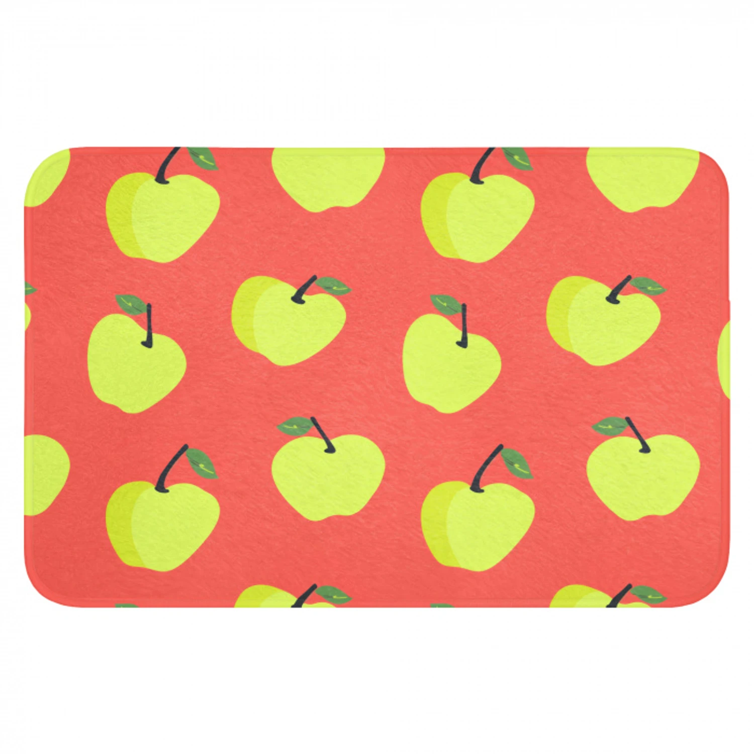 Appels - Modern - Groen Badmat klein 997 -3d
