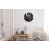 Uil - Mozaïek - Maan - Nacht Wandcirkel aluminium klein -woonkamer