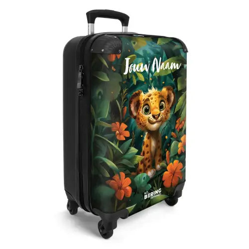 Liam luipaardje NBS - Handbagage koffer - Kinderen Unisex middel -productfoto_3d