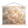 Close up - Pioenroos - Lichtroze textielposter latten blank klein -3d